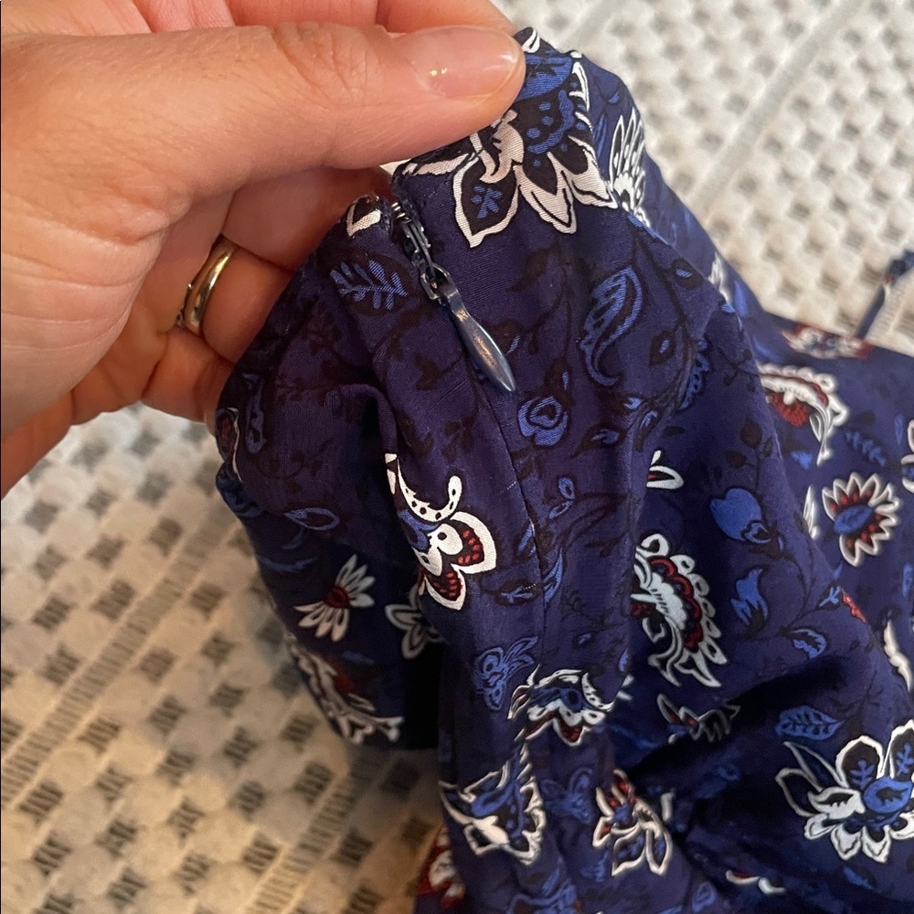 Thakoon Navy Lotus Printed Dress - Picture 16 of 16